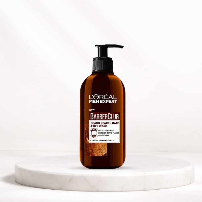 L'Oréal Men Expert Barber Club Beard + Face + Hair 3-in-1 Wash