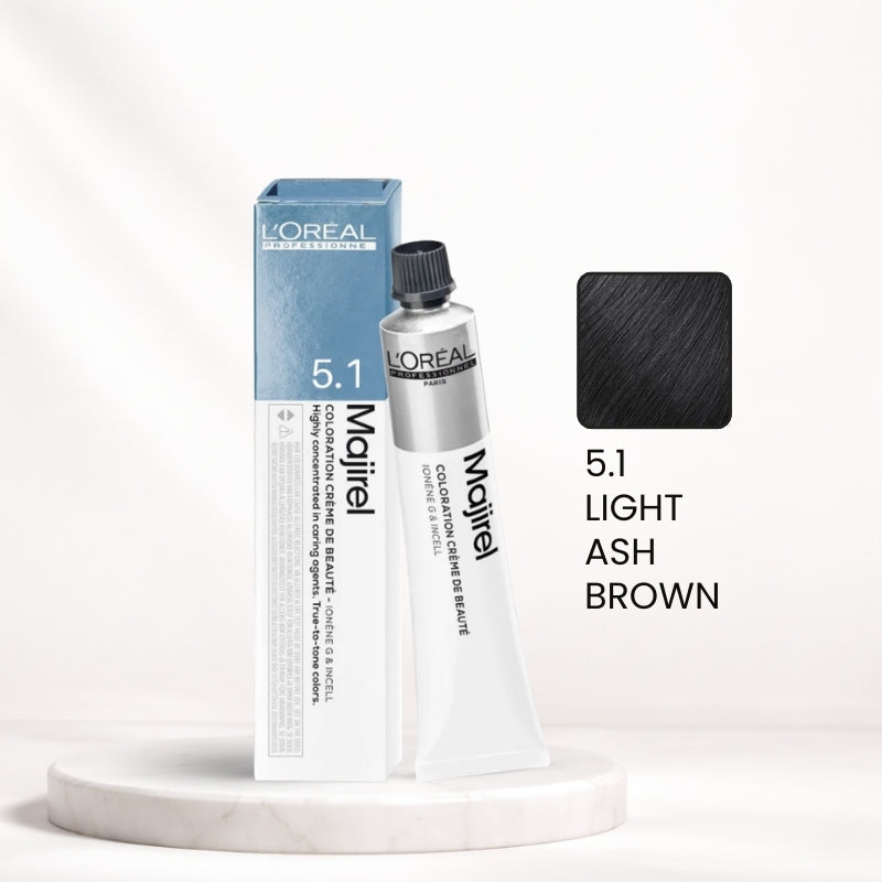 L'Oréal Majirel Color Tube – 5.1 Light Ash Brown