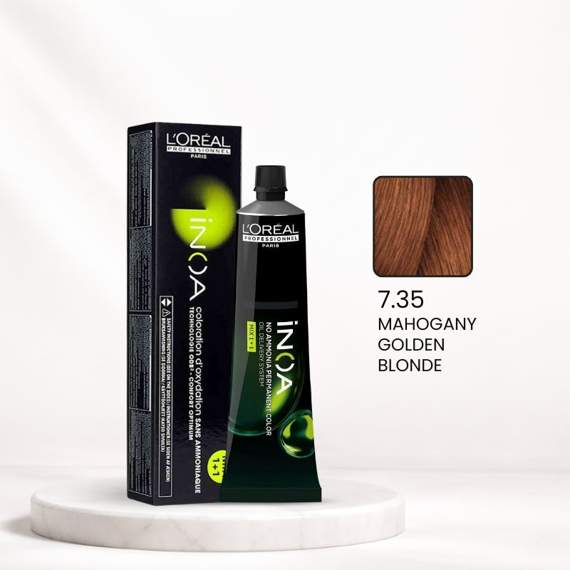 L'Oréal INOA Color Tube – 7.35 Mahogany Golden Blonde