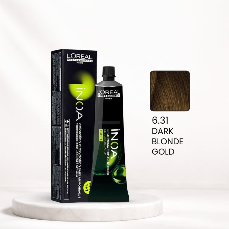 L'Oréal INOA Color Tube – 6.31 Dark Blonde Gold