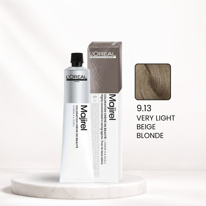 L'Oréal Majirel Color Tube – 9.13 Very Light Beige Blonde
