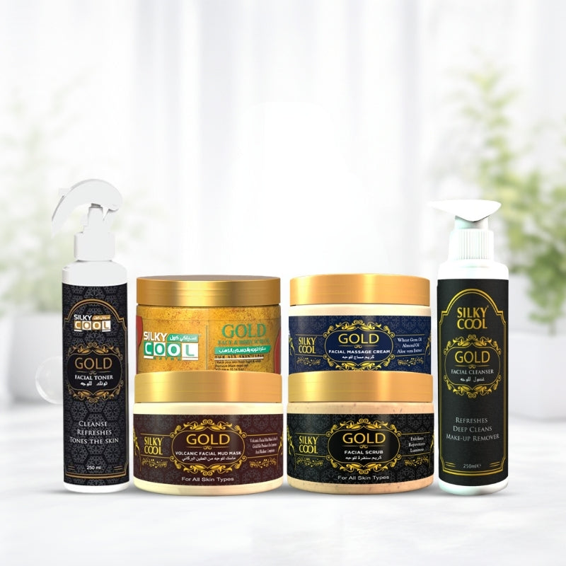 Silky Cool Gold Facial Kit