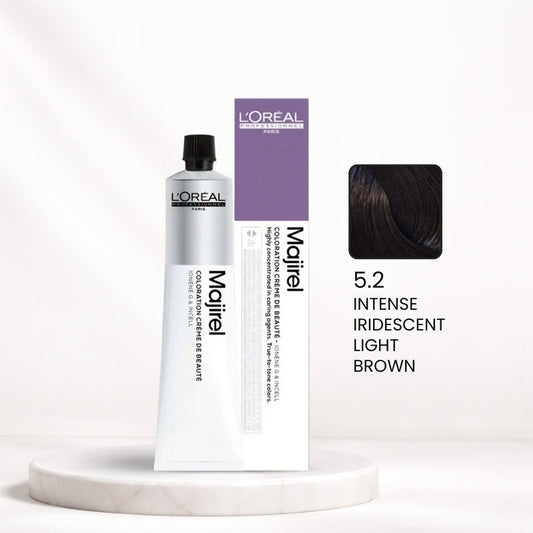L'Oréal Majirel Color Tube – 5.2 Intense Iridescent Light Brown 50ml