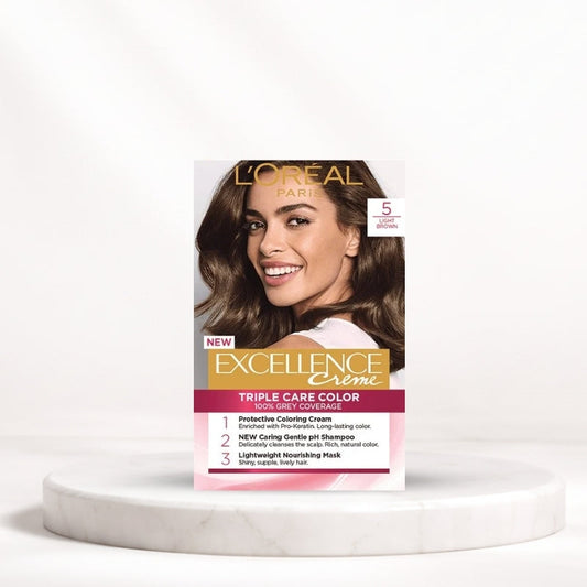 L'Oréal Excellence Crème Hair Color – 5 Light Brown