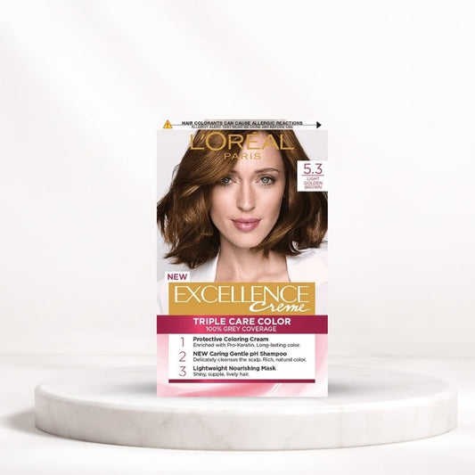 L'Oréal Excellence Crème Hair Color – 5.3 Light Golden Brown