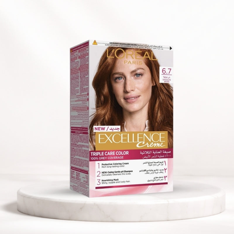 L'Oréal Excellence Crème Hair Color – 6.7 Chocolate Brown