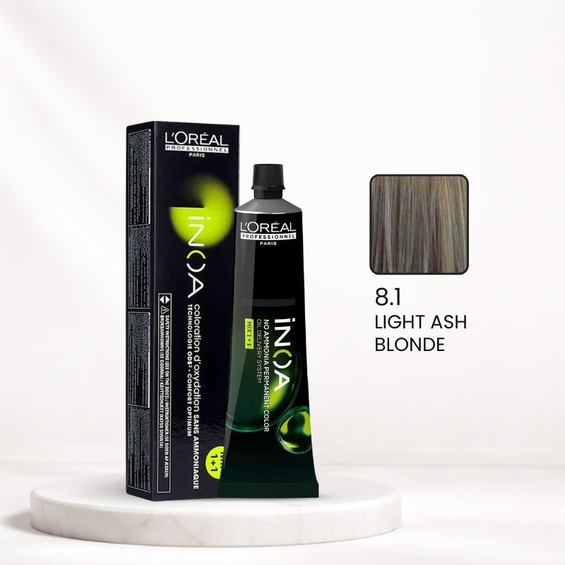 L'Oréal INOA Color Tube – 8.1 Light Ash Blonde