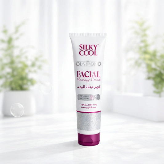 Silky Cool Diamond Facial Massage Cream 140ml