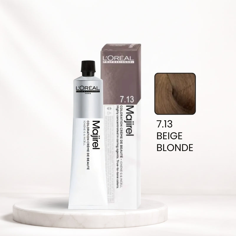 L'Oréal Majirel Color Tube – 7.13 Beige Blonde