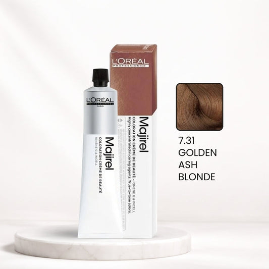L'Oréal Majirel Color Tube – 7.31 Golden Ash Blonde