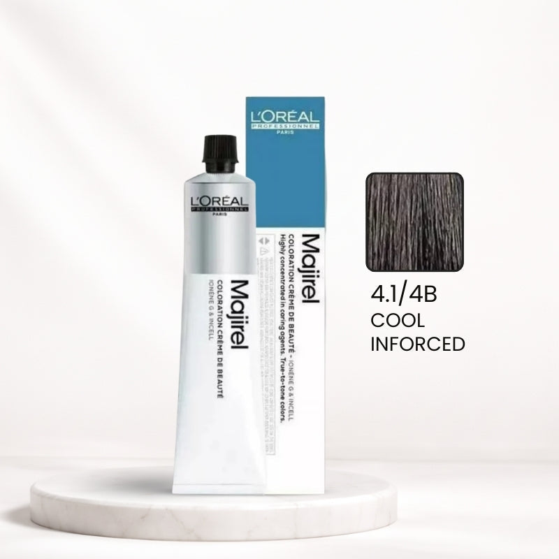 L'Oréal Majirel Color Tube – 4.1 / 4B Cool Inforced